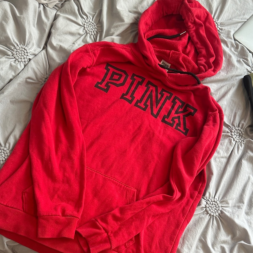 Victoria's Secret Red Hoodie Sweater